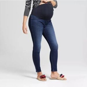 Ingrid & Isabel Jeggings Women’s Size 8 Maternity Over-Belly  Blue